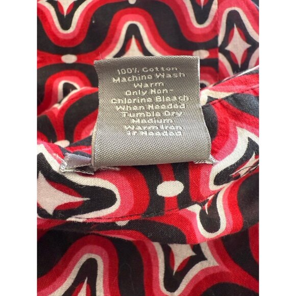 Ann Taylor Multicolored Collared 3/4-Sleeve Lightweight Button Up Shirt Women 6 - Picture 8 of 9